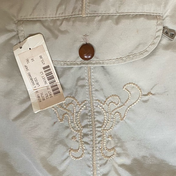 BOGNER Embroidered Winter Jacket Faux Fur Collar, Size 10, Unworn w/ Tag - Picture 5 of 13